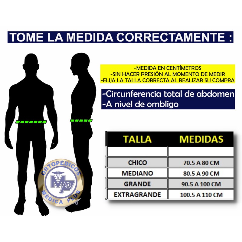 MEDICA PLUS FAJA PARA HERNIA UMBILICAL 13 CM ELASTICA CON