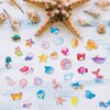 Pack of 100 Mini Figures Ocean, Luminous Miniature Sea Animals,