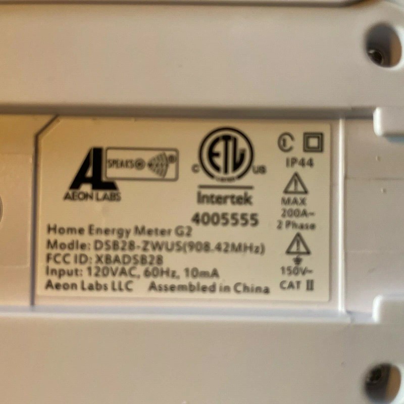 Aeotec Aeon Labs home Energy Meter 2nd Edition Zwave enabled
