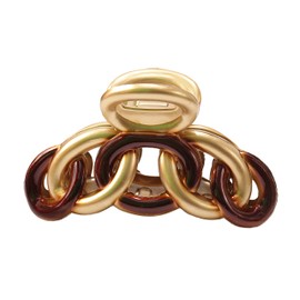 Caravan Chain Claw, Gold/Tortoise Shell