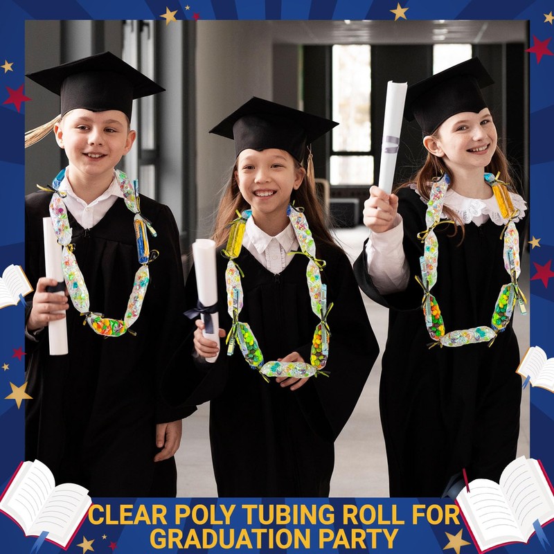 2 Rolls Candy Lei Poly Tubing, 3 Inch x 500