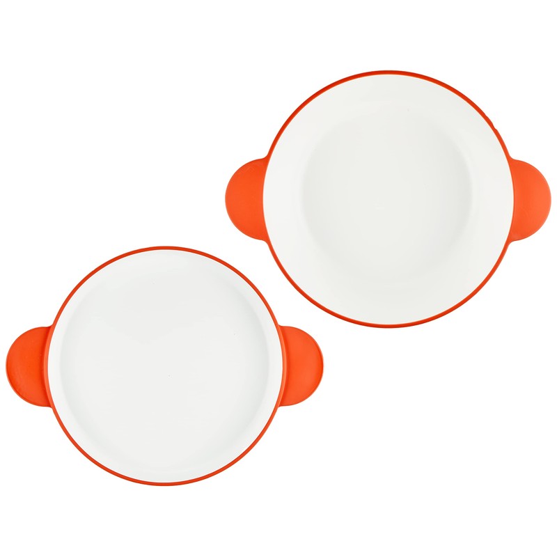 tak JTN-0190-OR Kids Dish Soup Bowl Set, Small, Orange