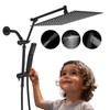 All Metal 12 Inch Rain Shower Head with Handheld Spray