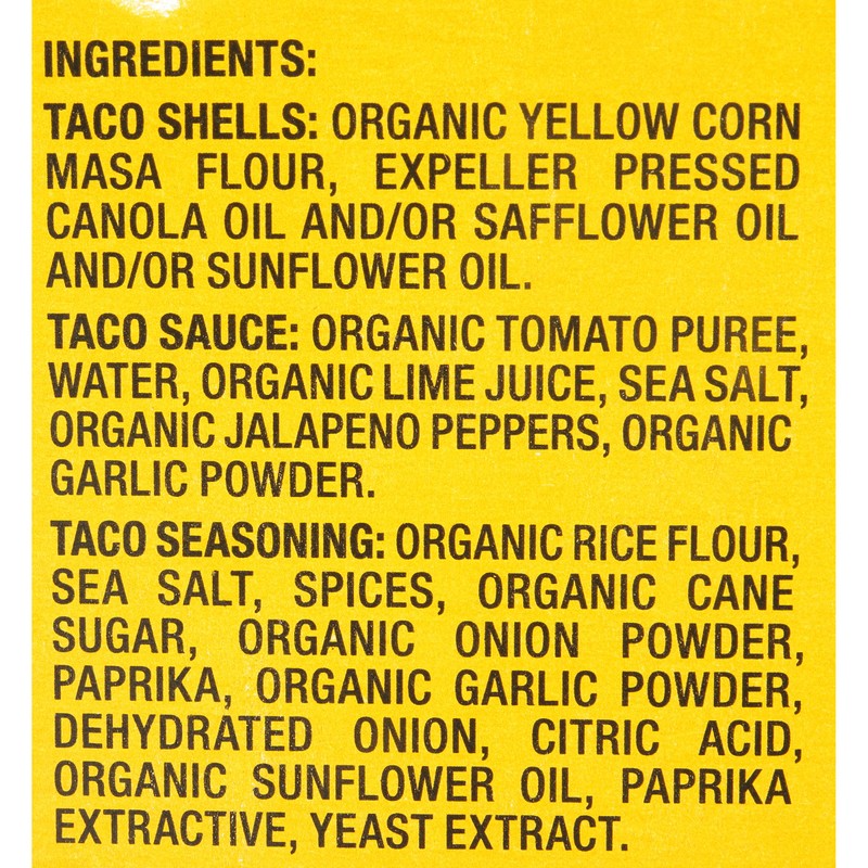 Garden of Eatin', Yellow Corn Taco Shells, Dinner Kit, 12