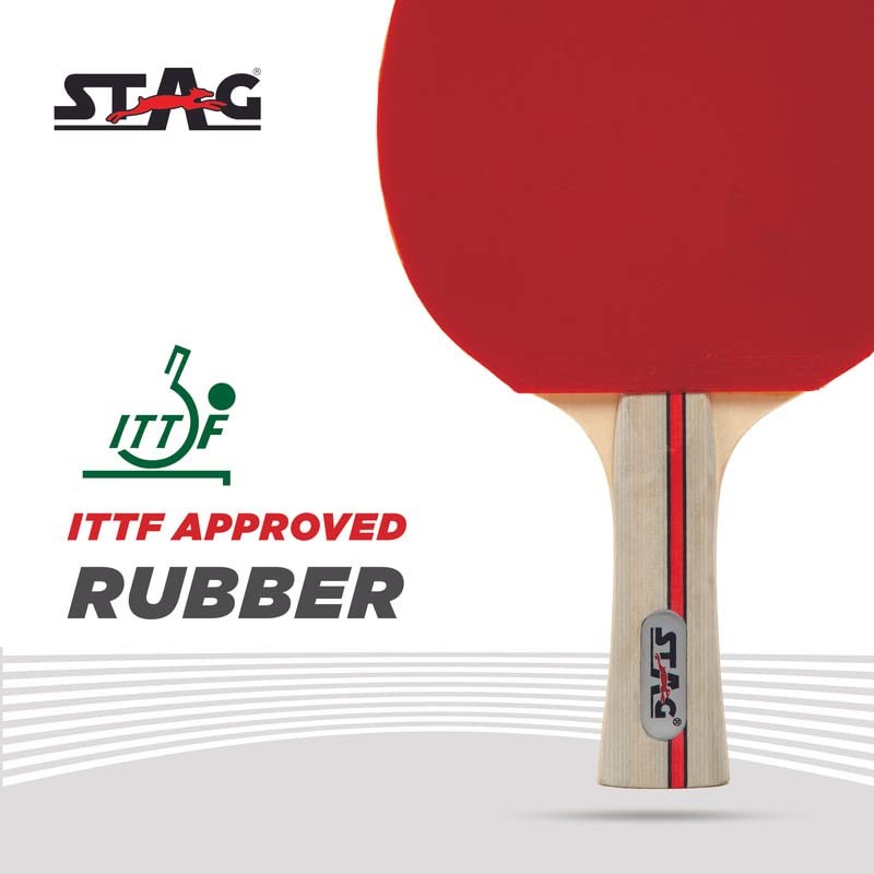 Stag Ninja Power Table Tennis Racquet(Multi- Color, 180 Grams, Advanced)