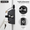SANKINS Key Lockable Fence Gate Latch, 2 Sided Gate Lock