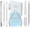 Pingispower Cuticle Tool Sets, 7PCS Professional Cuticle Trimmer with Cuticle