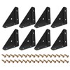 sourcing map 8Pcs Angle Corner Brackets 66mm x 66mm, Cold