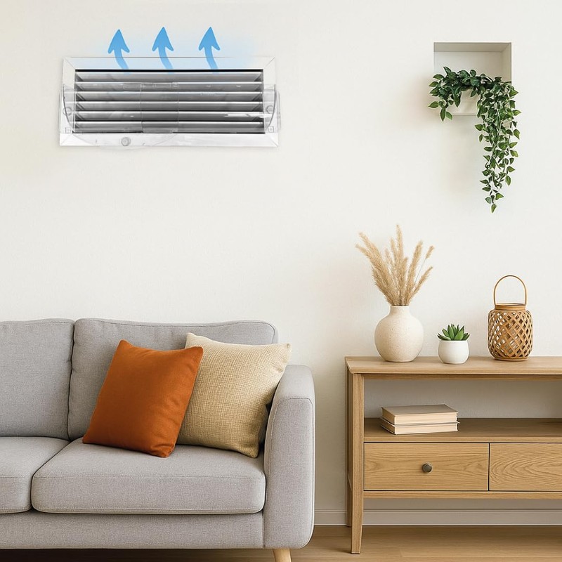CLIMIK Two Adjustable Air Vent Deflector Expands 8" to 16,5",