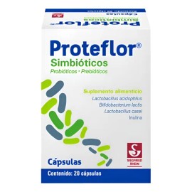 Proteflor Suplemento Alimenticio Frasco Con 20 Cápsulas Sin Sabor