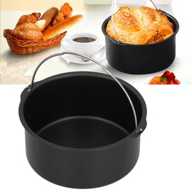 Hot Air Fryer Accessories Bread Baking Basket Non-Stick Baking Mould Muffin Mould Non-Stick Baking Moulds Universal Baking Accessories Air Fryer Accessories (8 Inches)