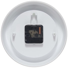 Infinity Instruments Spartan 8 Inch Round, Indoor Use, Quartz Movement, Battery Operated, Silent Movement - Yellow