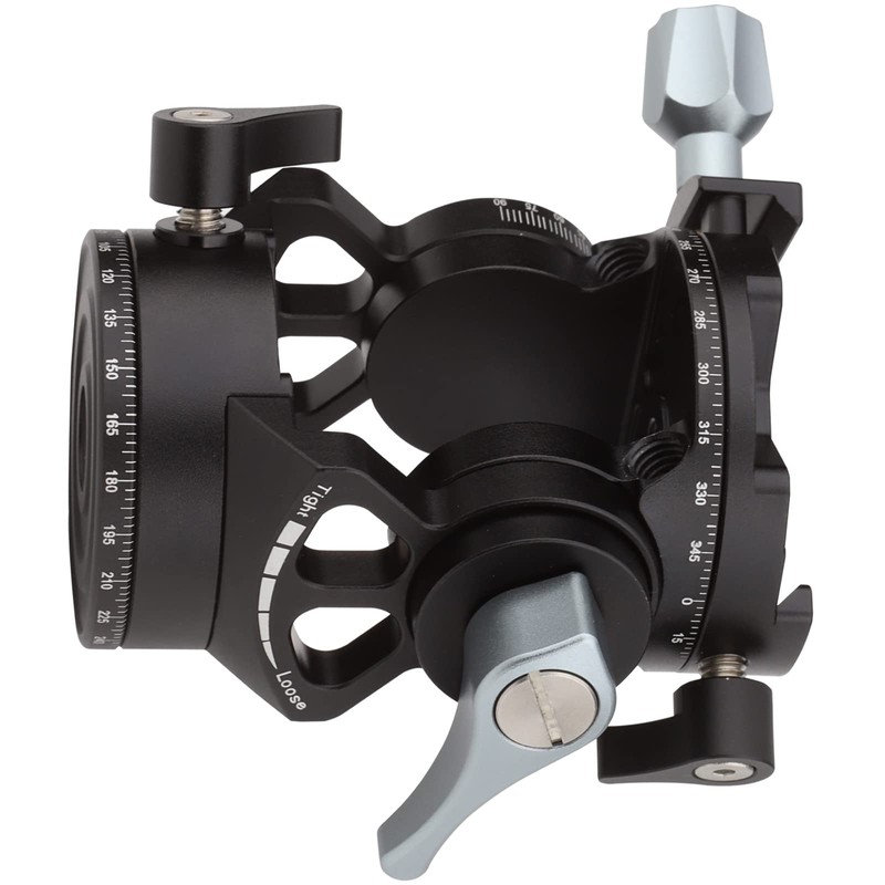 LEFTFOTO Dual Panoramic Tripod Liquid Head, Mini Pan Tilt Head,