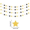 Kiyanest Graduation Party Banner - Black & Gold Theme Congrats
