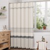 AmazerBath Boho Shower Curtain Set, Grey Shower Curtain with Tassels,