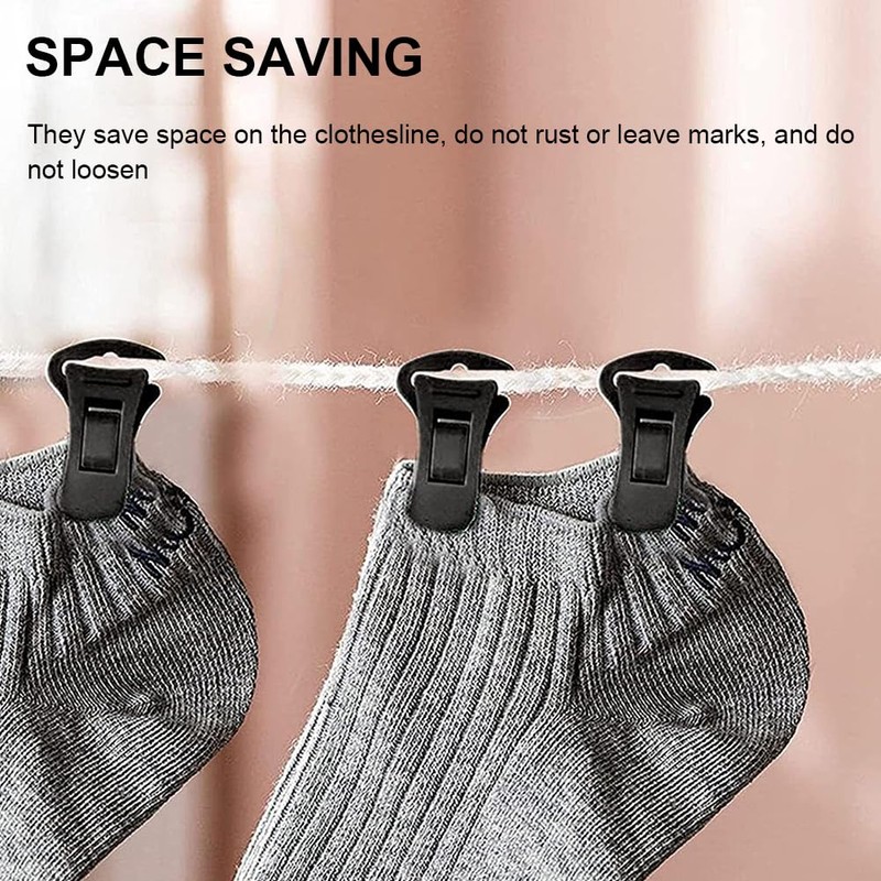 70 Pcs Sock Clips, Laundry Clips, Lightweight Sock Clips for