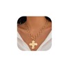 tanguan Gold Chunky Cross Necklace for Women Statement Cross Pendant