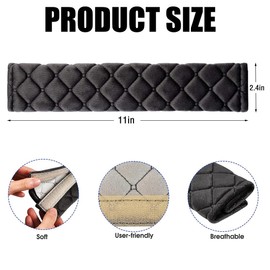 WeddHuis Pack of 2 Seat Belt Pads, Premium Seat Belt Protectors Children's Car Shoulder Protection, Car Belt Padding Neck Support for Children and Adults, Padding Belt Protector for Travel, More