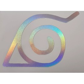 Naruto Leaf Village Symbol Holo Sticker Vinyl Decal Windows/Laptop Waterproof!