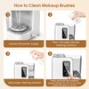 3 IN 1 Electric Makeup Brush Cleaner Machine With Makeup