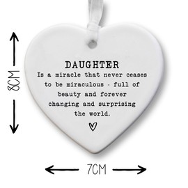 Daughter Gift | Heartwarming Keepsake | Forever Changing Miracle | Cherished Present from Parents | Meaningful Token of Love