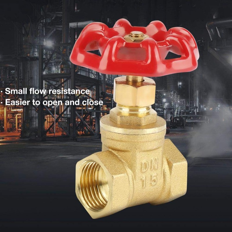 Y miko gate valve, DN15 brass gate valve BSPP G1/2