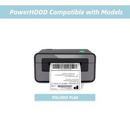 PowerHOOD UL Listed AC Power Cord Compatible with POLONO Thermal Label Printer PL60 4x6 Shippping Label Printer Commercial Thermal Label Maker Repalcement Power Charger Cable