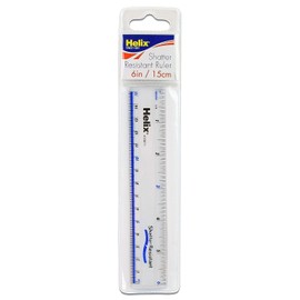 Helix 6 inch 15cm Clear Ruler