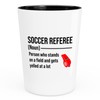 Referee Shot Glass 1.5oz - Soccer referee definition - Umpire