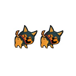 PLpatch - Disfraz de perro pastor alemán para cachorro, mascota con logotipo de dibujos animados, 9 para coser y planchar