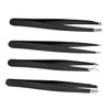ORFOFE Salon Quality Tweezers Set Stainless Steel Tips for Hair