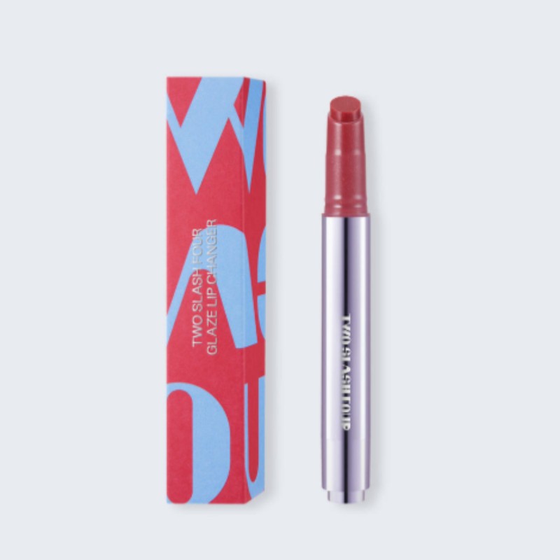 Two slash gun Toslashpo Glaze Volume Lip Changer Nude Red