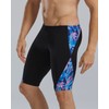 TYR Men's Standard Durafast Elite Solid Jammer Swimsuit, Navy/Pink Crystalized,