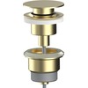 AQG Universal Sink Valve Flat Plug Compatible with Overflow and