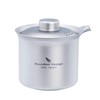 Boundless Voyage Ti3145D Titanium Teapot, Stylish, Heat Resistant, Double Layer,