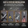 FOLUXING Heavy-Duty 32.8Ft Cable Replacement Kit, 6mm PU Coated Steel