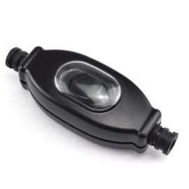 SDTC Tech 1-Pack Waterproof Inline Rocker Light Switch Outdoor Wire Dustproof ON/Off Appliance Lamp Switch