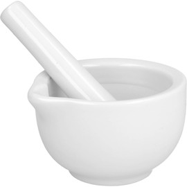 Spinnrad Mortar, white - 6.8 cm in diameter, with pestle (Mörser, weiß mit Pistill)