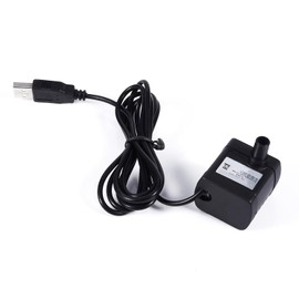Bomba de agua micro sumergible Mini bomba de refuerzo con USB, DC Motor sin escobillas Bomba de fuente de agua para acuario, piscina, estanque, pecera, 150L / H