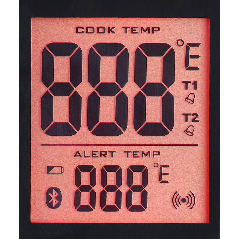 Rosenstein & Söhne Bluetooth BBQ Thermometer, App for Android and