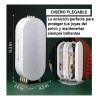 KFMX Joyero Organizador Plegable Con Espejo Aretes Collares