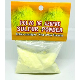PURE SULFUR POWDER POLVO DE AZUFRE  3/4 oz.