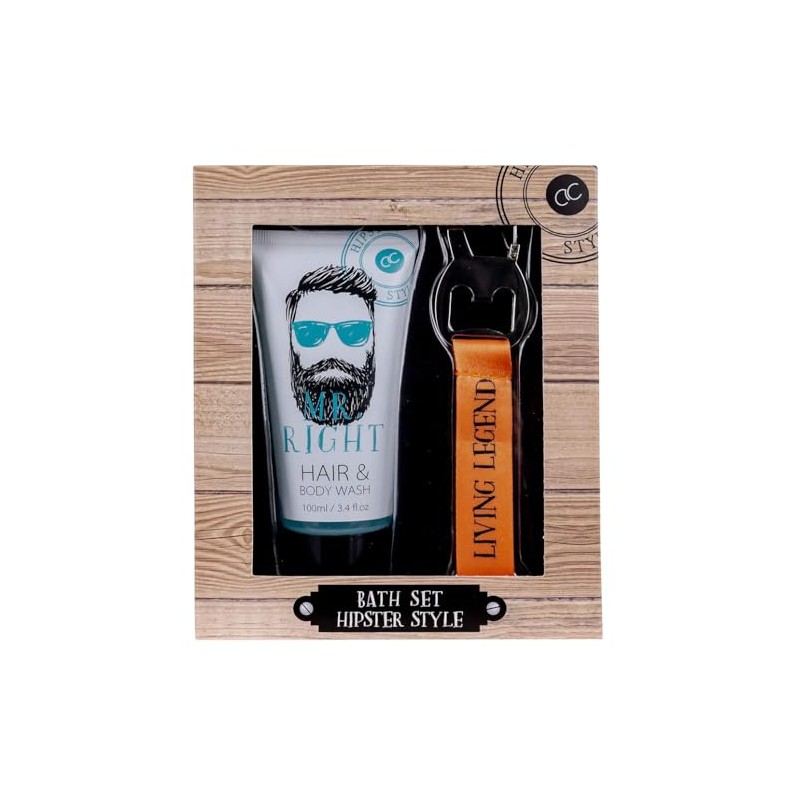 Accentra Hipster Style Care Gift Set for Men Including Shower