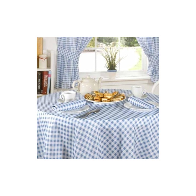 Emma Barclay Molly - Gingham Table Cloth in Blue -