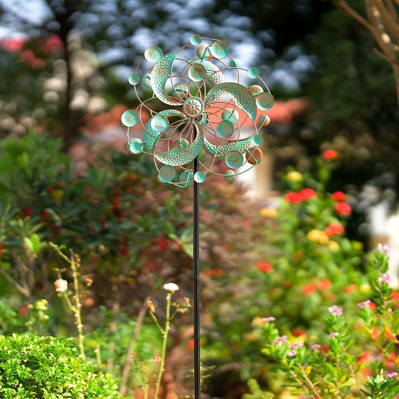 DREAMYSOUL Wind Spinner, Kinetic Wind Spinners Outdoor Metal, Garden Spinner