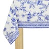 Coterie Blue Toile Paper Tablecloth | Rectangle Tablecloth/Table Cover for