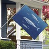 Small Blue Whale Swimming Flag Garden Flag Garden Flags for