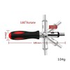 tooloflife Ratchet Screwdriver 180° Rotating Ratchet Screwdriver Adjustable Hand Tools