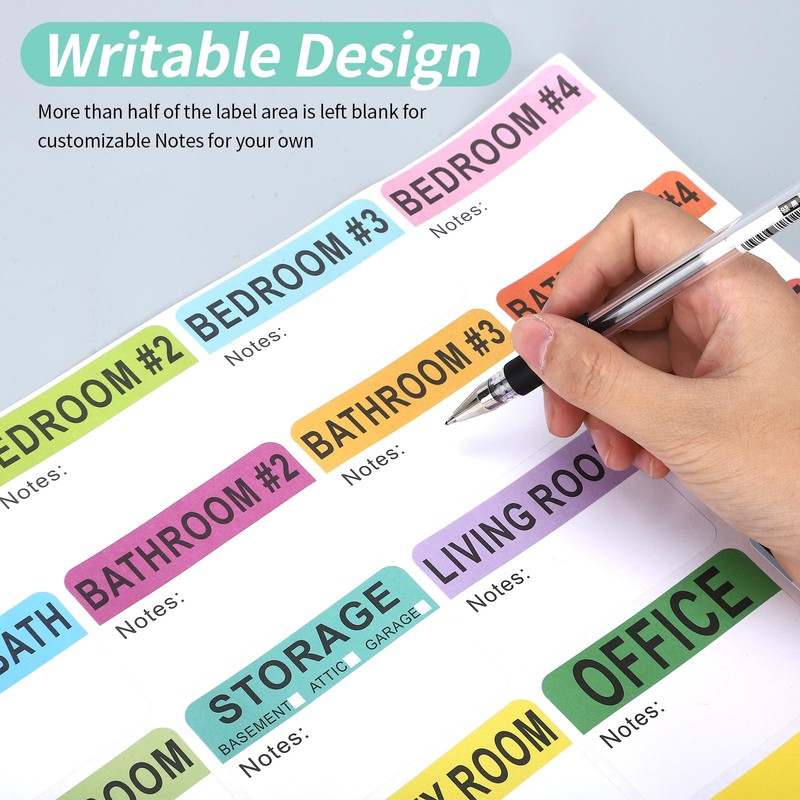 600 PCS 20 Designs 3 x 2" Large Home Moving