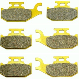 Master Chen Front Rear Brake Pads Brakes for Bombardier Quest 500 650 2002-2004 - Max/XT/STD 2004-2005 - Traxter XL 4x4 2001-2004 - Autoshift 2001-2005 -Max 2003-2005 MC0478